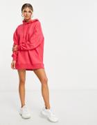 Threadbare Floyd Oversized Dress In Fuschia Pink