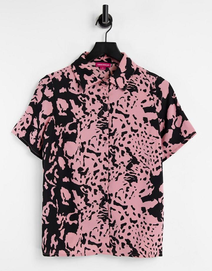 Urban Threads Abstract Print Shirt - Part Of A Set-multi