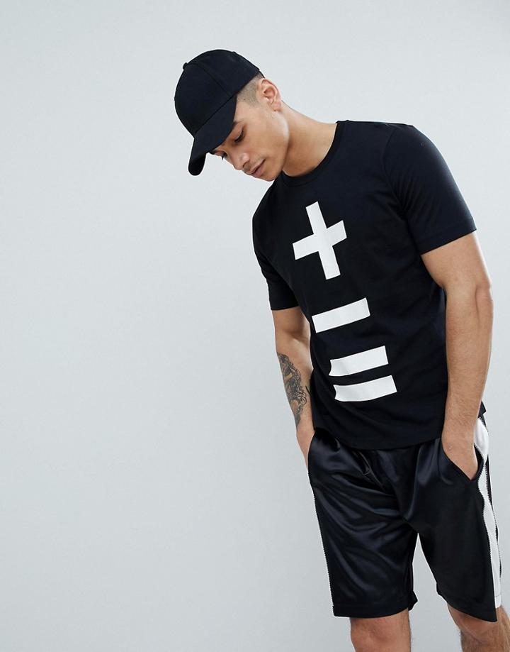 Love Moschino Embroidered Back Logo T-shirt - Black