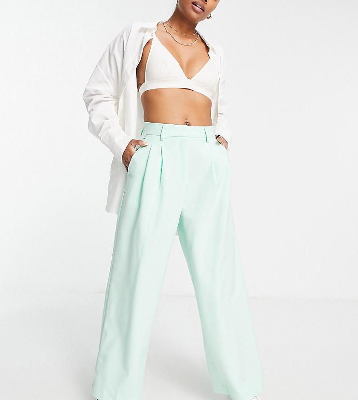 Vero Moda Petite Tailored Suit Pants In Green