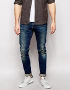 Edwin Jeans Ed85 Skinny Fit Sonic Mid Used - Blue