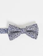 French Connection Ditsy Print Bow Tie-blues