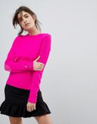 Ted Baker Gorjie Textured Stitch Sweater - Pink