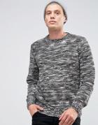 D-struct Two Tone Sweater - Black