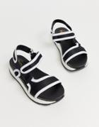 Truffle Collection Sporty Flatform Sandals-white
