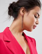 Asos Jewel Strand Earrings - Pink