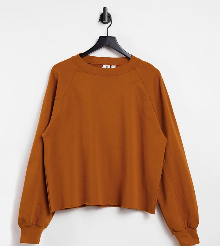 Collusion Oversized Sweatshirt In Toffee-brown