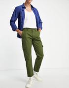 Sixth June Utility Relaxed Fit Cargo Pants In Khaki-green