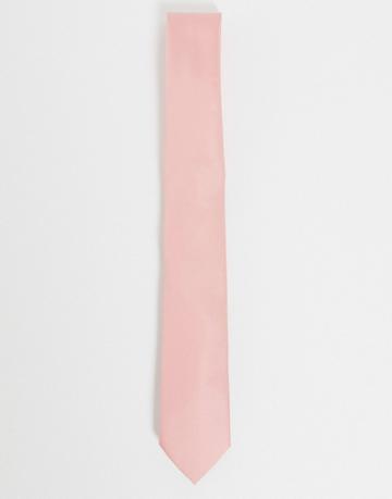 Twisted Tailor Tie In Rose Pink