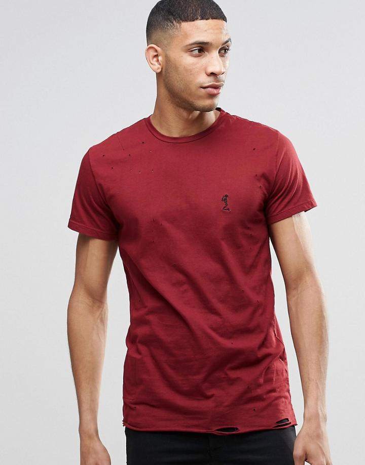 Religion Trashed T-shirt - Blood Red