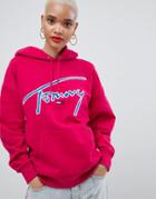 Tommy Jeans Signature Hoody - Pink