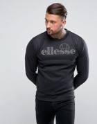 Ellesse Sweatshirt With Large Logo Panel - Black