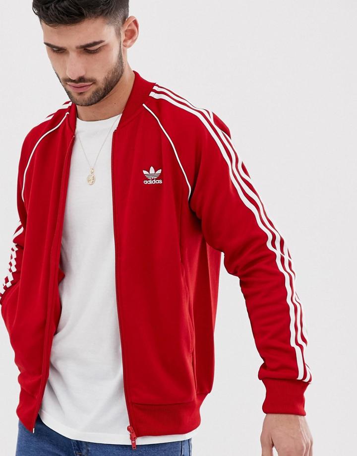Adidas Originals Superstar Track Jacket Red - Red