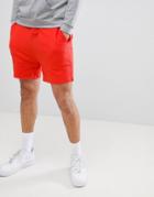 Asos Design Jersey Shorts In Bright Red - Red