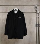 Collusion Unisex Branded Coach Jacket In Black