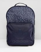 Adidas Originals Graphic Backpack In Blue Ab3889 - Navy
