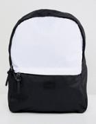 Asos Design Backpack In Black And White - Purple