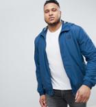 Blend Plus Lightweight Jacket With Palm Print Lining - Blue