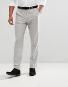 Asos Slim Suit Pants In Light Gray - Gray