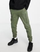Good For Nothing Sweatpants In Sage Green With Logo Print - Part Of A Set