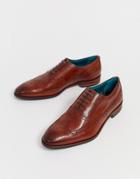 Ted Baker Asonce Brogues In Tan Leather - Tan