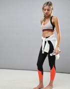 Kisaiya Mesh Panel Leggings - Black
