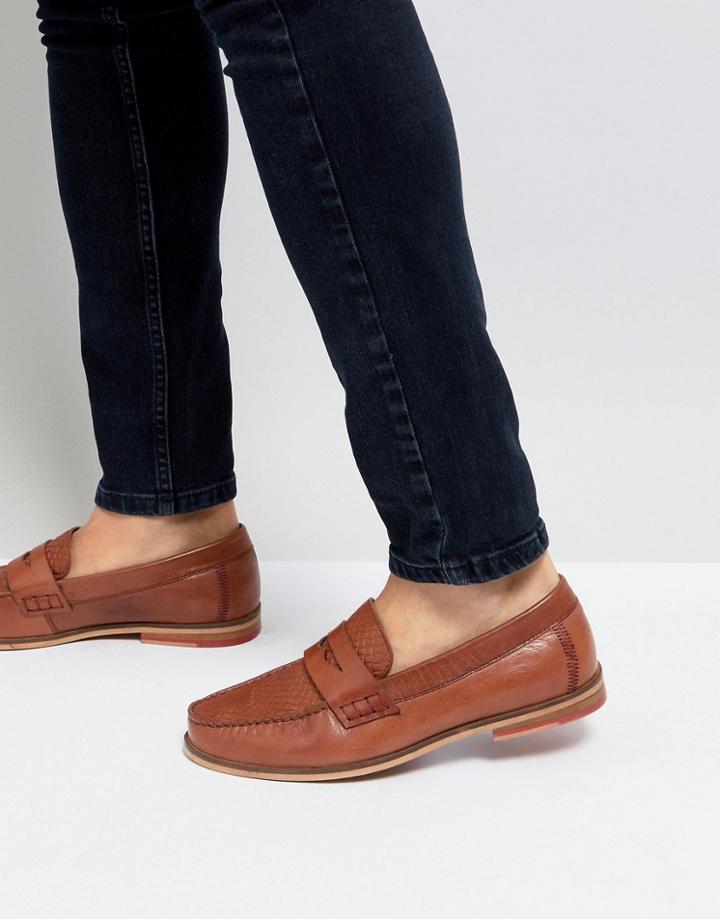 Silver Street Loafers In Tan Leather - Tan