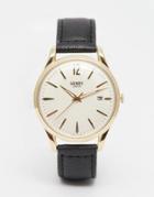 Henry London Westminster Leather Watch - Black