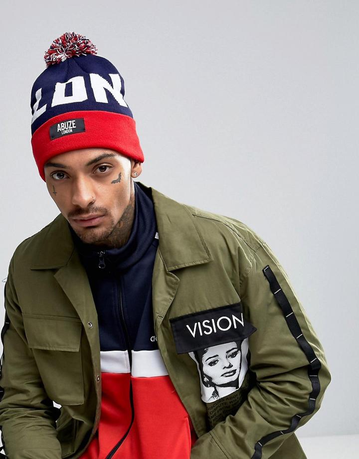 Abuze London Varsity Ldn Beanie Hat - Blue