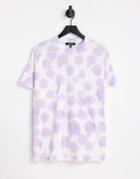 Rebellious Fashion Jersey Tie Dye T-shirt In Lilac-purple