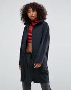 Asos Midi Rain Jacket - Black