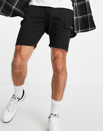 Good For Nothing Cargo Shorts In Black