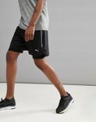 Puma Running Power Run 2-in-1 7 Inch Shorts In Black 51626501 - Black