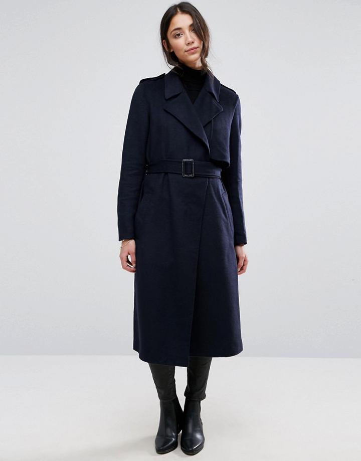 Selected Tana Trench Coat - Navy