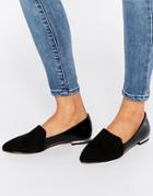 London Rebel Point Flat Shoes - Black Mf
