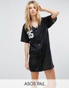 Asos Tall Baseball Dress - Black