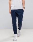 Esprit Chino Pant With Cropped Tappered Leg - Navy