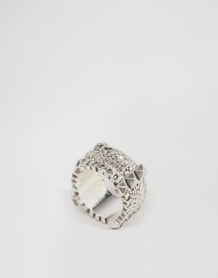Asos Tomboy Chain Ring - Silver