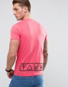 Friend Or Faux Prior Back Print T-shirt - Orange