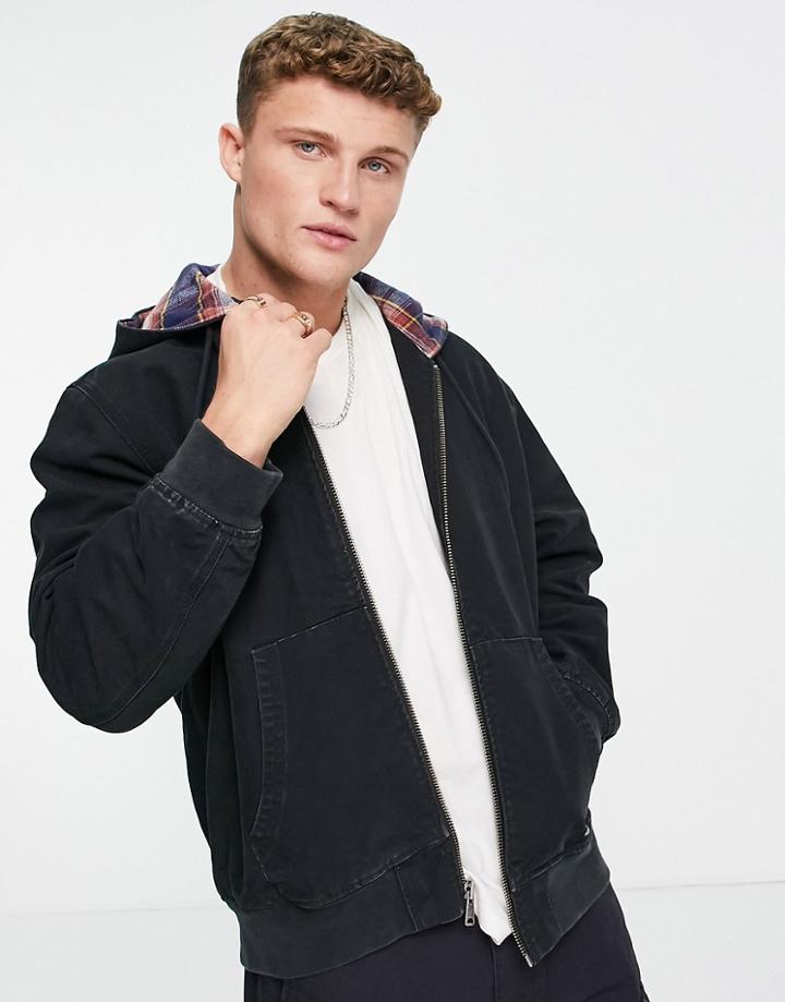 Levi's Grove Hooded Worker Jacket In Black