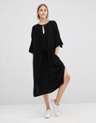 Just Female Ruchi Midi Dress - Black