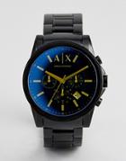 Armani Exchange Ax2513 Bracelet Watch In Black Ip - Black