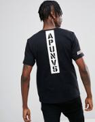 Aape By A Bathing Ape T-shirt With Universe Back Print - Black
