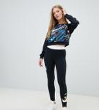 Nike Black Hyper Femme Floral Logo Leggings
