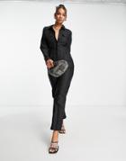 Trendyol Long Sleeve Jumpsuit In Black