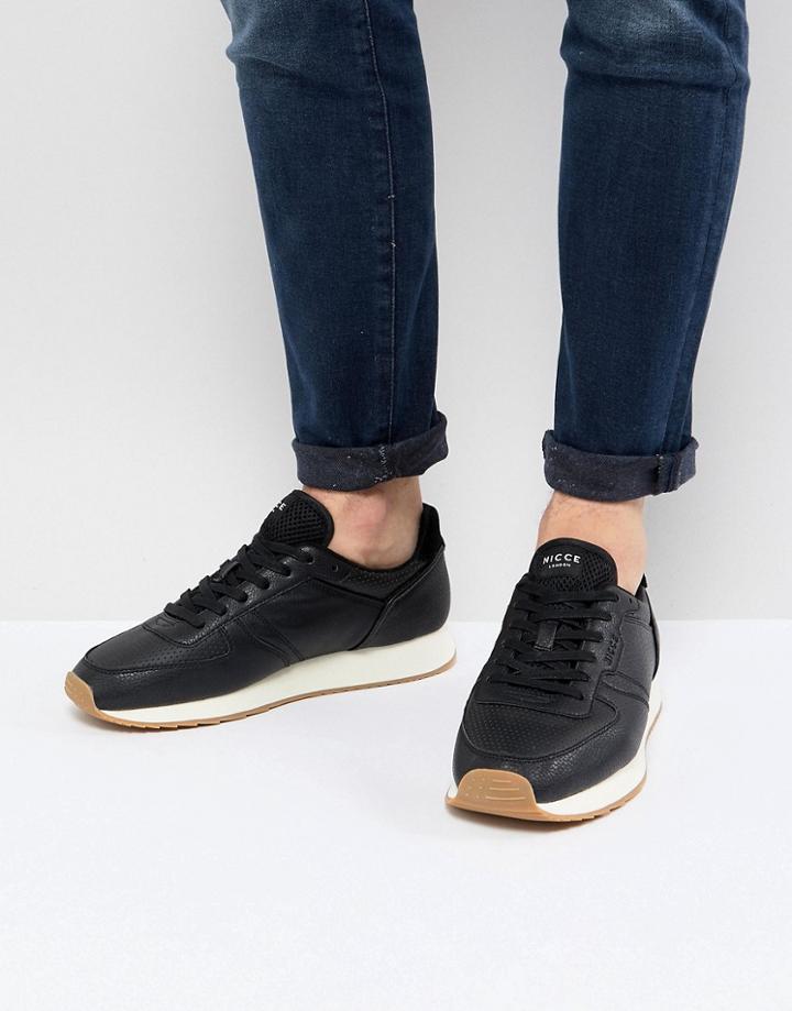 Nicce Panacea Sneakers In Black - Black
