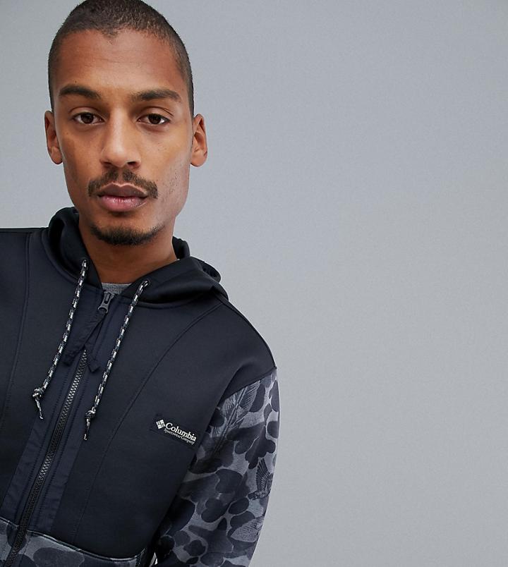 Columbia Orginals Lightweight Jacket In Camo Print - Black