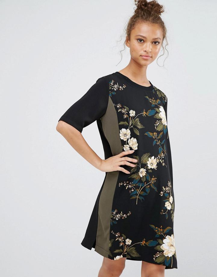 B.young Front Printed Dress - Multi