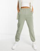 Asos Design Ultimate Sweatpants In Khaki-green