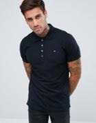 Diesel T-heal Logo Polo In Black - Black
